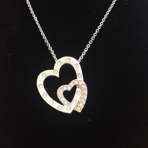 Swarovski Double-Heart Necklace